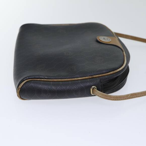 DIOR Honeycomb Canvas Shoulder Bag Pvc Leather Black - Picture 4 of 12